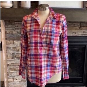 J. Crew Multicolor Plaid Button Down Shirt